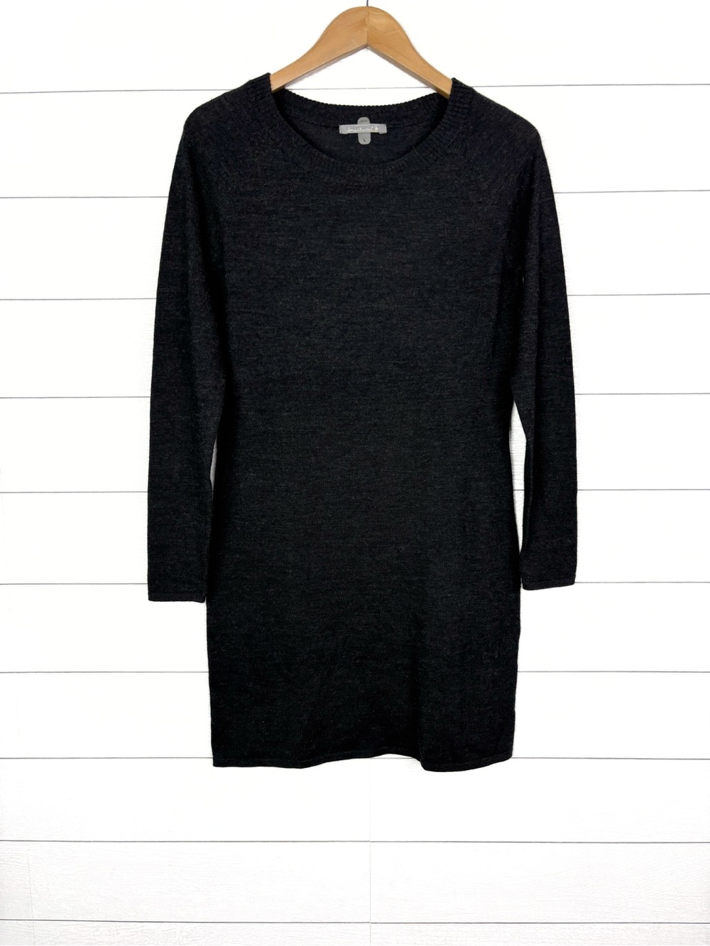 Smartwool Merino Long Sleeve Dress Charcoal Gray Large